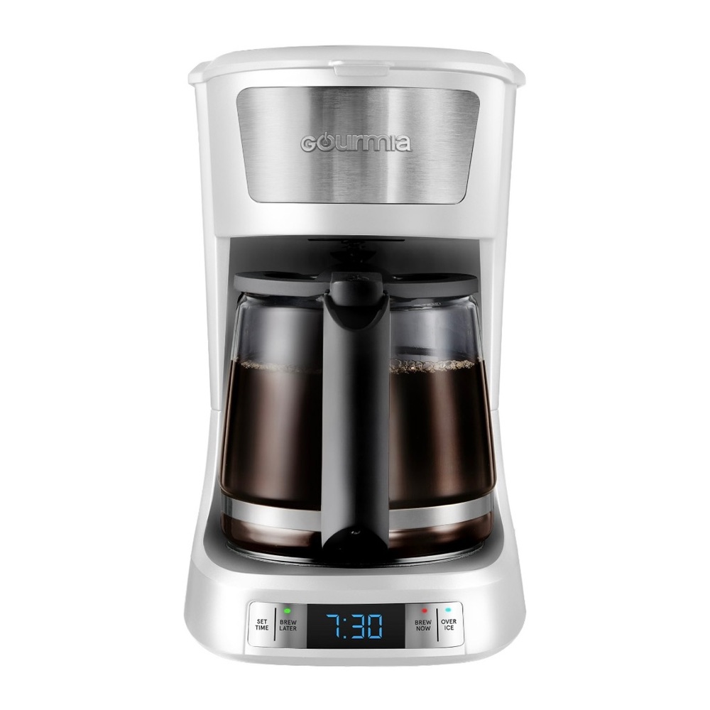 New 12 Cup Hot & Iced Coffee Maker/Machine, White